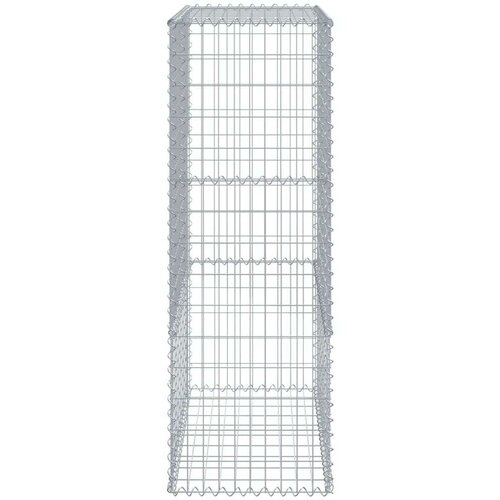 vidaXL Gabionska košara s poklopcem 300x50x150 cm pocinčano željezo Cijene