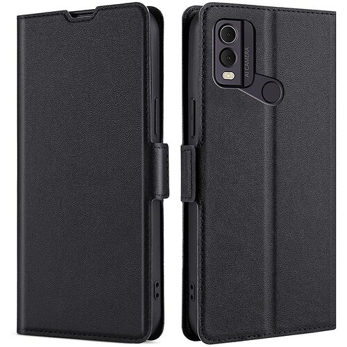INORCO Ovitek za stojalo za telefon Nokia C22, odporen na udarce, preklopna torbica iz PU usnja, držalo za kartice Shell, (22036654) Slike