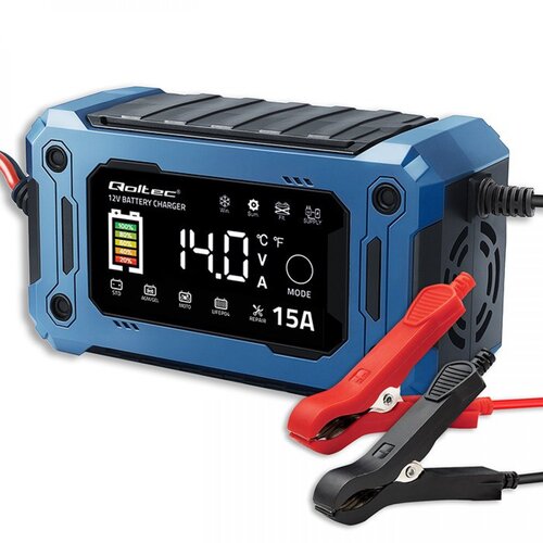 Qoltec 52496 Polnilec 12V 15A LCD Repair AGM LiFePO4 Cene