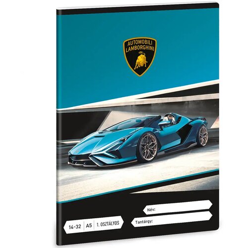Ars Una Lamborghini modra črtasta zvezek za 1. razred A/5 Cene