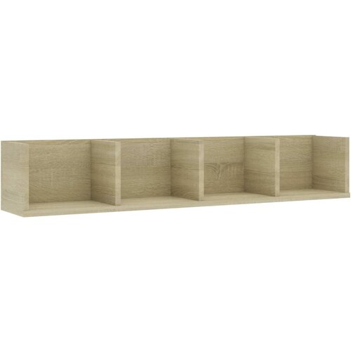 Maison Chic Stenska polica - Viseča Polica za CD plošče sonoma hrast 100x18x18 cm, (21793722) Cene