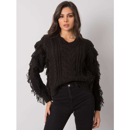 RUE PARIS Sweater-CA-SW-3746.06-black Slike