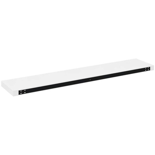  Plutajuće zidne police 2 kom sjajne bijele 120x23,5x3,8 cm MDF Slike