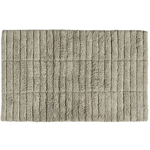 Zone zeleno-bež bombažna kopalni&amp;scaron;ka preproga tiles, 80 x 50 cm Slike