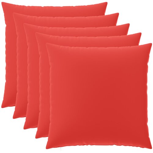  Presvlaka za jastuk 6 pcs HEERLEN Crvena 80 x 80 cm Poliester Cijene