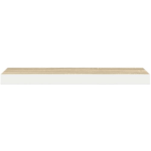  Plutajuće zidne police 4 kom hrast i bijele 80x23,5x3,8 cm MDF Slike