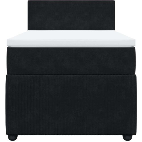 VidaXL box spring krevet s madracem crni 80 x 200 cm bar&amp;scaron;unasti Slike