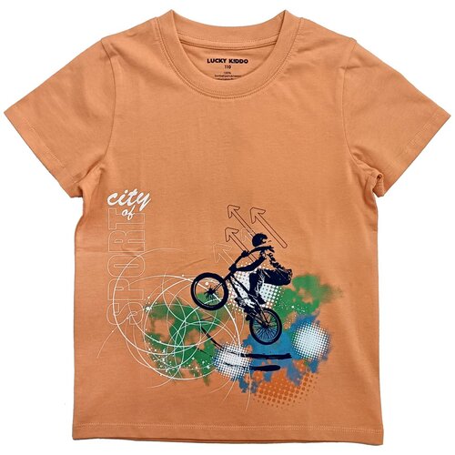 Lucky Kiddo majica KR LK-KBT SS 1_24 021505 F oranžna 116 Cene