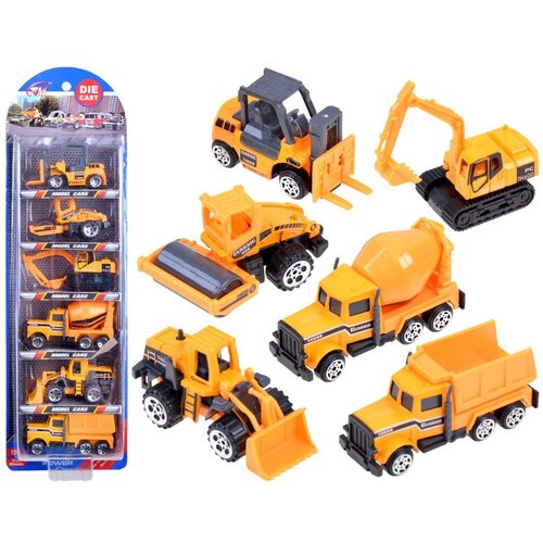  Set 6 metalnih građevinskih vozila Slike