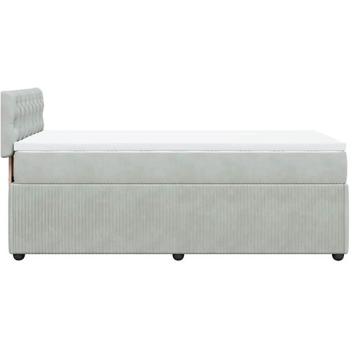 Box spring krevet s madracem svjetlosivi 100x200 cm bar&amp;scaron;unasti Slike