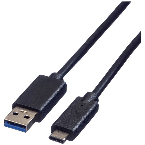 Roline USB kabel USB 3.2 gen. 1 (USB 3.0) USB-A vtič\, USB-C&reg; vtič 1.00 m črna za&scaron;čiten 11.02.9011, (20416417) Cene