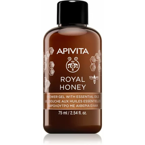 Apivita Royal Honey hidratantni gel za tuširanje s esencijalnim uljem 75 ml