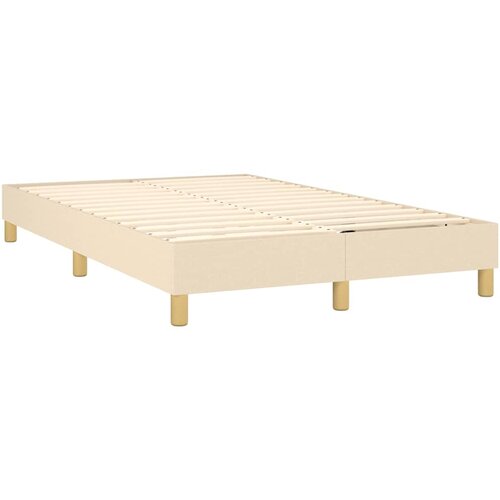  box spring s madracem LED krem 120 x 200 cm od tkanine Slike