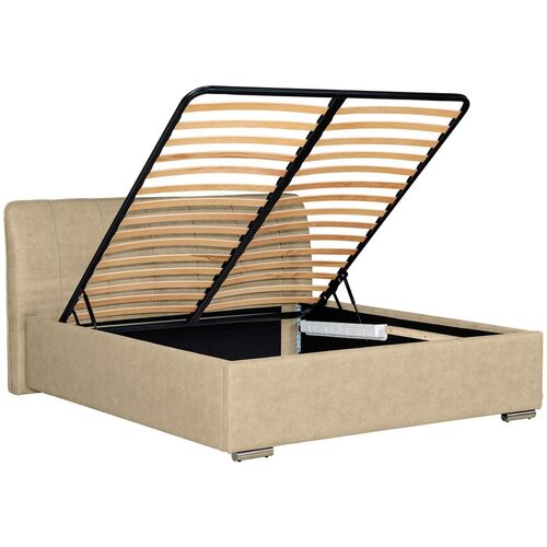 Modern Living Oblazinjena Postelja France Storage, Bež, 160x200 Slike