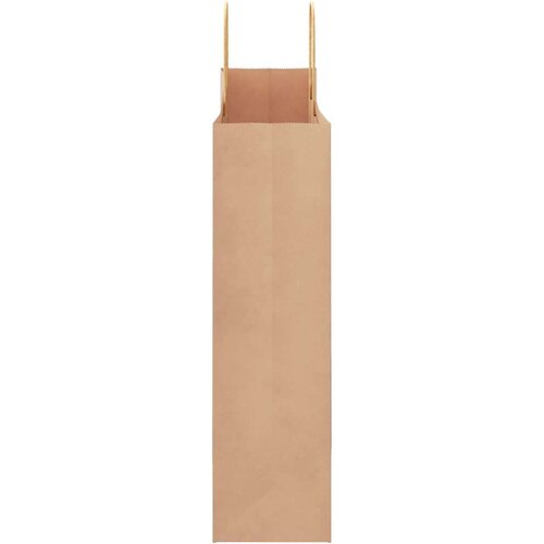  Papirnate vrečke 250 kosov z ročaji rjave barve 32x12x42 cm, (5000160857) Slike
