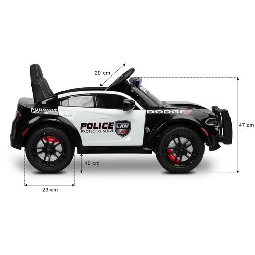 Toyz Otro&amp;scaron;ki avto na baterijo Dodge Charger Police 12V črna isk Slike