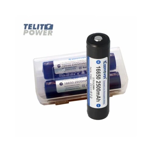  Punjiva Li-Ion 3.7V 2500mAh 16650 Keeppower Protected baterija Cene