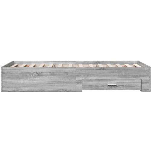 VidaXL okvir za krevet s ladicama boja hrasta 100x200 cm drveni Slike