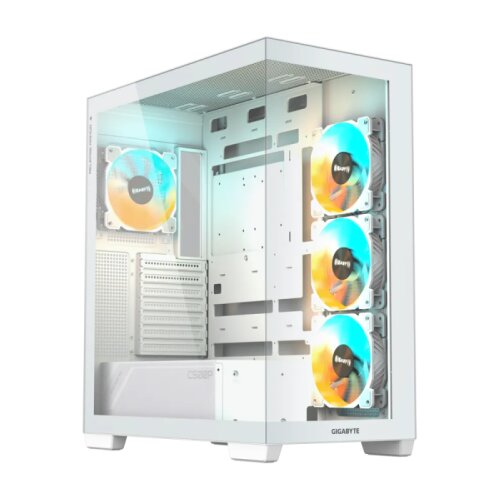 Gigabyte C500 PANORAMIC STEALTH ICE USB-C USB 3.2 Gen2 ATX ARGB osvetljeno ohi&scaron;je, belo Cene