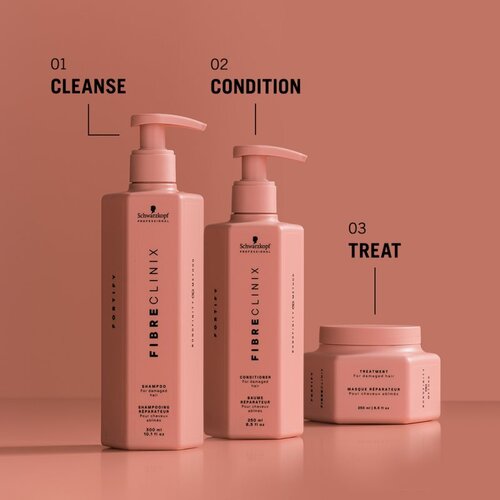 Schwarzkopf Professional Fibre Clinix Fortify Shampoo &amp;scaron;ampon za o&amp;scaron;tećenu i lomljivu kosu 300 ml Slike