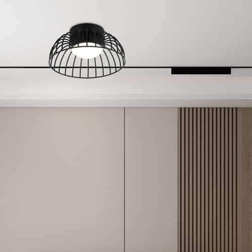  LED plafonsko svetlo BETSY LED/12W/230V, prečnik 25 cm, crno Slike