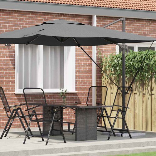 Roma Suncobran Antracit 286 x 284 x 265 cm Aluminij i poliester Slike