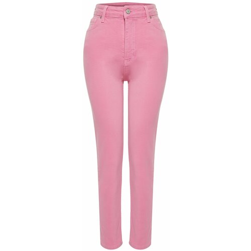 Trendyol Pink High Waist Mom Jeans Cene