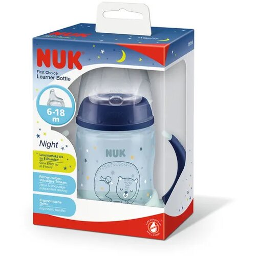 Nuk &amp;scaron;olja za učenje sa ručkama dark&amp;amp;glow 150ml Slike