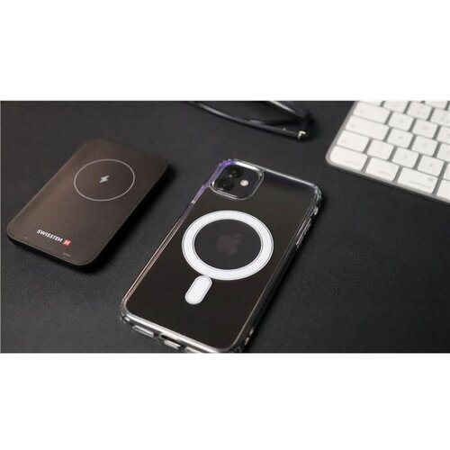 Swissten maskica CLEAR JELLY MagStick za iPhone 16 PRO prozirna Slike