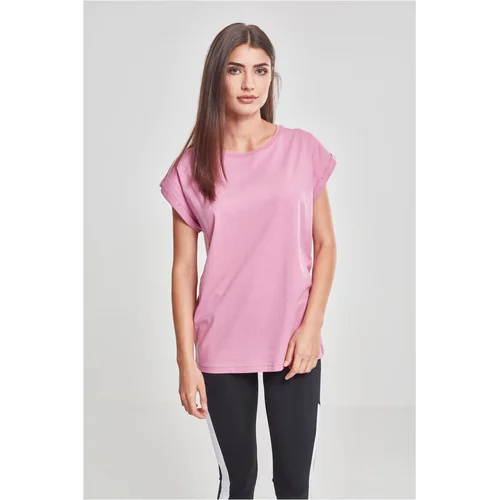 Urban Classics Women's T-shirt with extended shoulder coolpink