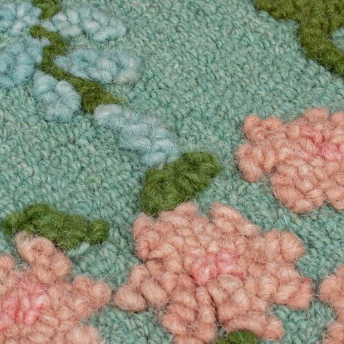 Flair Rugs Mentolno zelena ročno tkana volnena preproga 120x170 cm Emilia Floral &amp;ndash; Slike