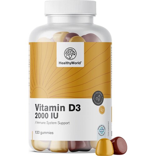 Vitamin D3 2000 IU - 120 gum. bomb. Slike