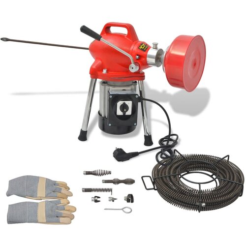 VidaXL Naprava za či&amp;scaron;čenje cevi 250 W 12,5mx16mm 4,5mx9,5mm Slike