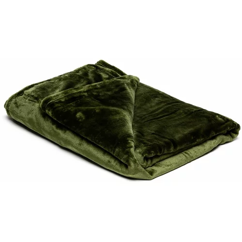 My House maslinasto zelena deka od mikropliša, 150 x 200 cm