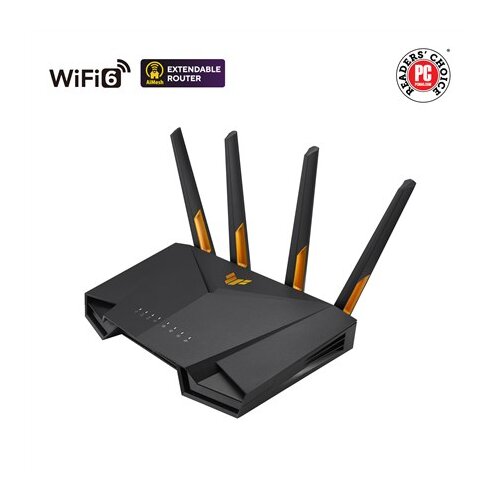 Asus TUF Gaming AX3000 V2 wireless router Gigabit Ethernet Dual-band (2.4 GHz /5 GHz) Black, Orange Cijene