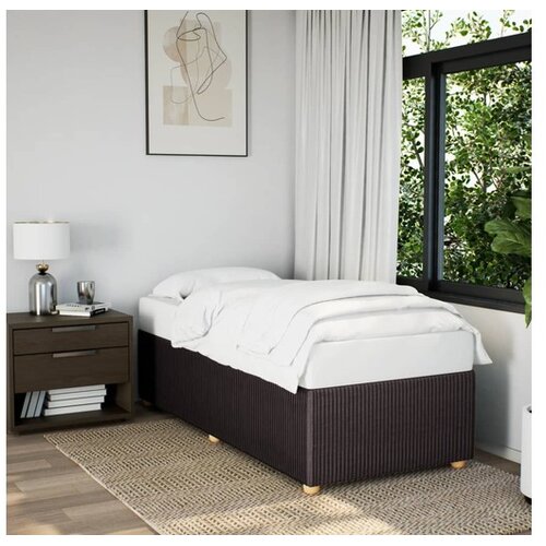vidaXL Okvir za krevet tamnosmeđi 90x200 cm od tkanine Cene
