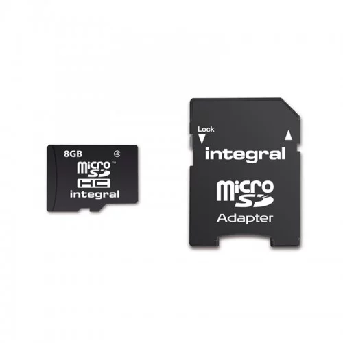 Integral SPOMINSKA KARTICA 8GB micro SD z adapterjem