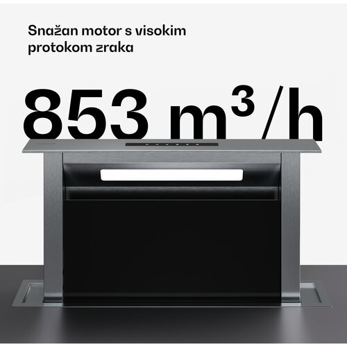 Klarstein Verosteel ugrađena napa | Minimalistička, snažna | EEC A++ | 853,3 m&amp;sup3;/h | 60 cm Slike