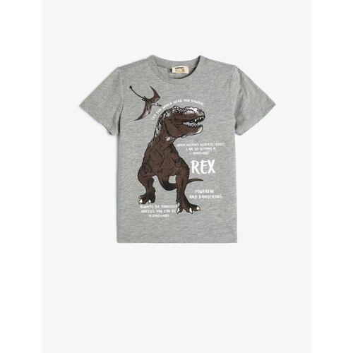 Koton Dinosaur T-Shirt Short Sleeve Crew Neck Slike