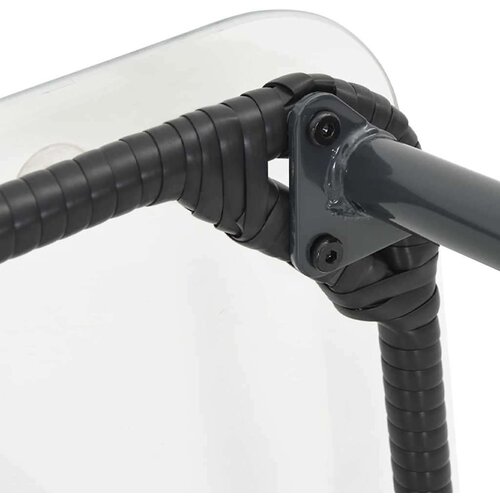 VidaXL Stol za vrt Crna 80 x 40 x 45 cm Poli ratan Slike