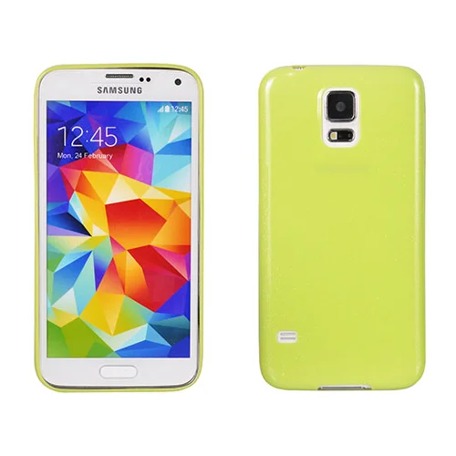  Gumijasti / gel etui Candy Case za Samsung Galaxy S5 mini - zeleni