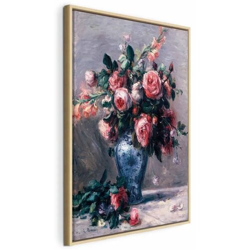  Slika - Pierre-Auguste Renoir – Vase of Roses 80x120 U prirodnom drvenom okviru Cene