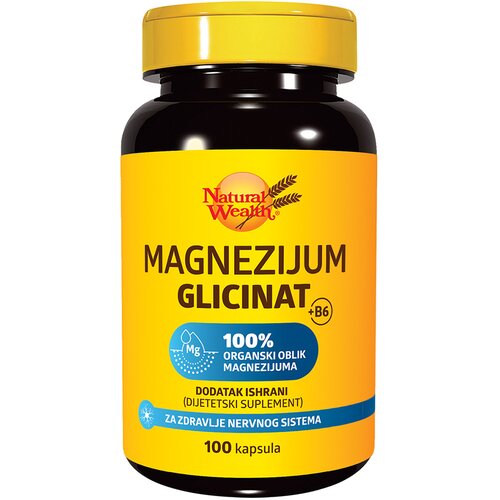 NATURAL WEALTH-NW NW Magnezijum glicinat+B6, 100 kapsula Slike