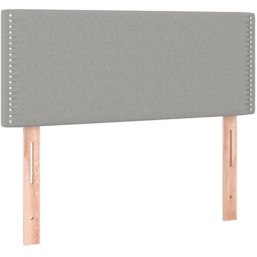  Krevet s oprugama i madracem svjetlosivi 120x190 cm od tkanine Slike