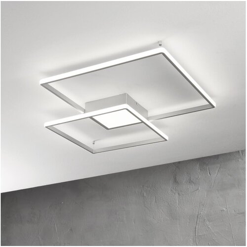  Ondaluce - LED prigu&scaron;iva plafonska svetiljka DOWEL LED/46W/230V 55x55 cm srebrna Cene