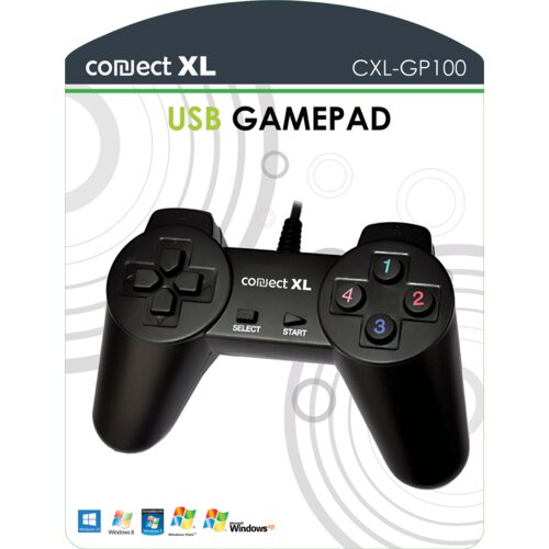 Connect Xl Gamepad za PC, 14 tipki/tastera (8-way), konekcija USB - CXL-GP100 Cijene