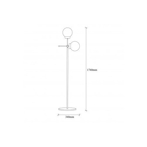 Opviq Mudoni MR 955 1 podna lampa, crna Slike