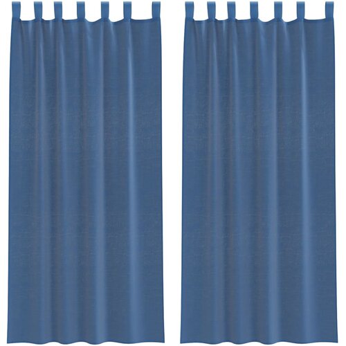 vidaXL Voile zavjese s petljama 2 kom. kraljevsko plave 140x225 cm - Kraljevski plava 140 x 225 cm 1 s petljama Cijene