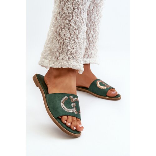 S. BARSKI Women&amp;#039;s Flat Flip Flops With Sequins S.Barski Slike