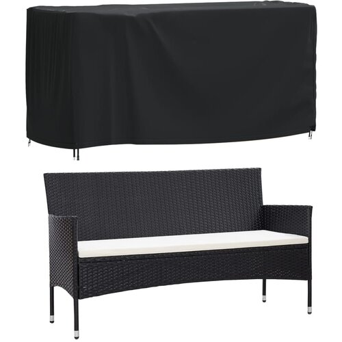 Maison Chic Prevleka za zunanjo pohi&amp;scaron;tvo - Pokrivalo za vrtno pohi&amp;scaron;tvo 2 kosa črno 180x70x90 cm 420D, (21795645) Slike